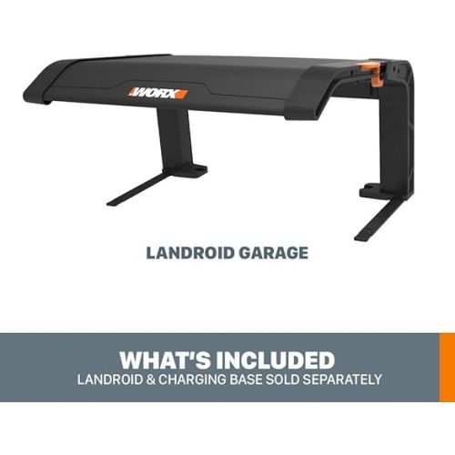  WORX WA0810 Landroid Garage with Flip up Cover, Gray