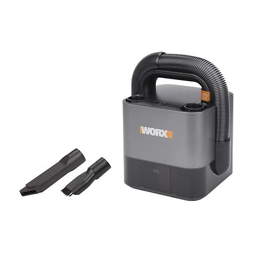  WORX WX030L 20V Power Share Cordless Cube Vac Compact Vacuum, Black