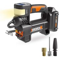 Worx WX092L 20V 2.0Ah 2 in 1 Cordless Inflator Battery and Charger Included, max. 10 Bar, Digital pressure display