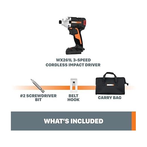  Worx WX261L.9 20V Power Share Brushless Impact Driver (Tool Only)