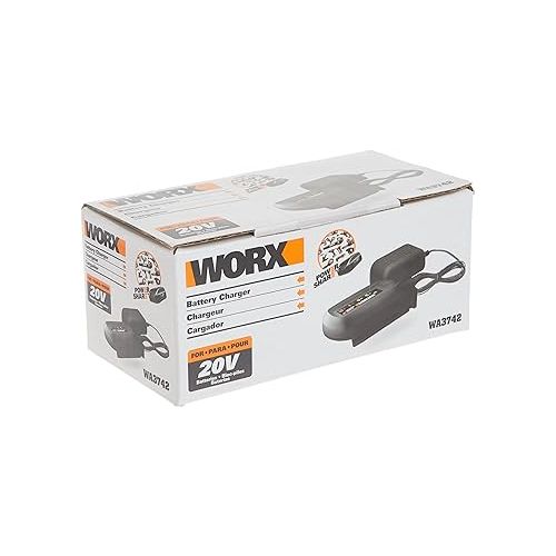  Worx WA3742 3-5 hour charger for 20V Lithium Ion Batteries