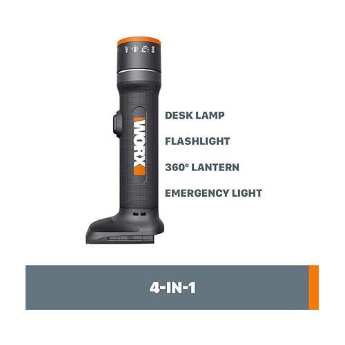  Worx WX027L.9 20V Power Share Multi-Function LED Flashlight (Tool Only)