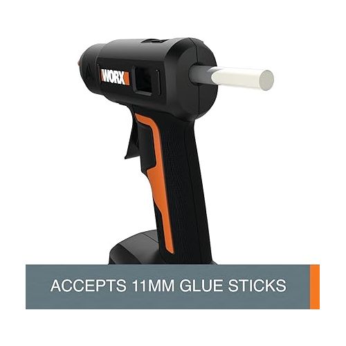  Worx 20V Power Share Full-Size Hot Glue Gun WX045L.9- (Tool Only)