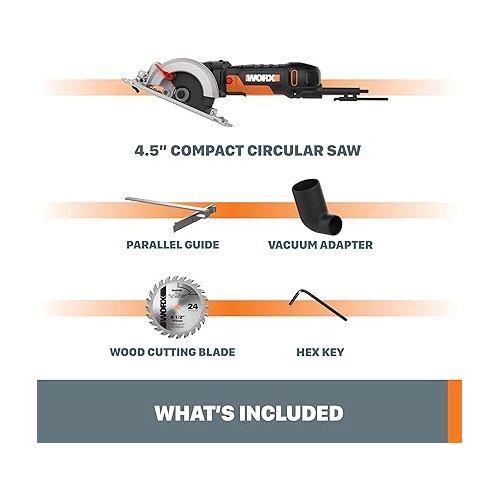  Worx WX439L 4.5 Amp WORXSAW 4.5