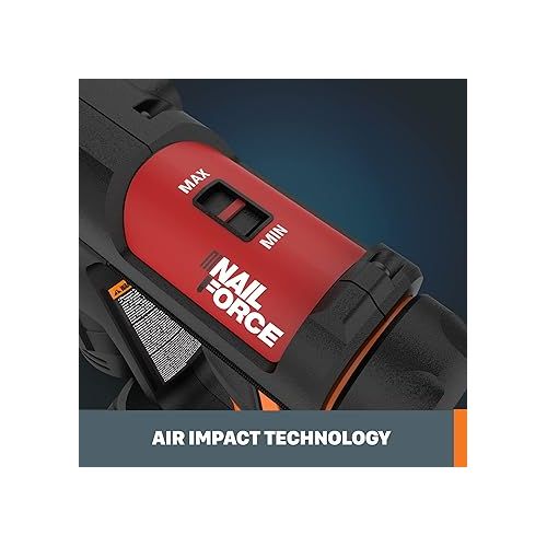  Worx Nitro 20V Power Share 3/8” Cordless Crown Stapler with Air Impact Technology - WX843L.9 (Tool Only)