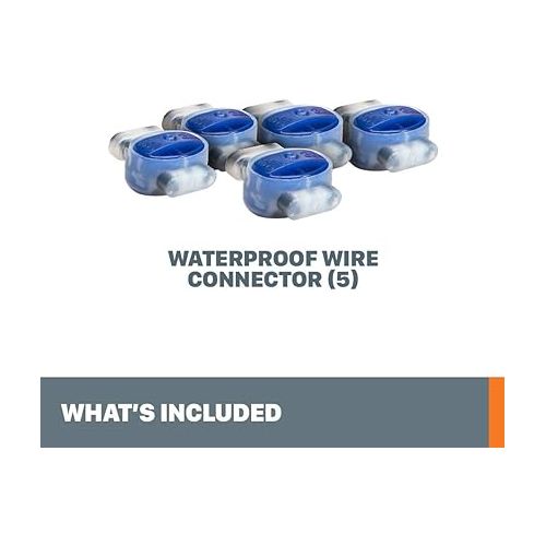  WORX WA0198 Landroid 5-Piece Outdoor Rated Wire Connectors, Blue