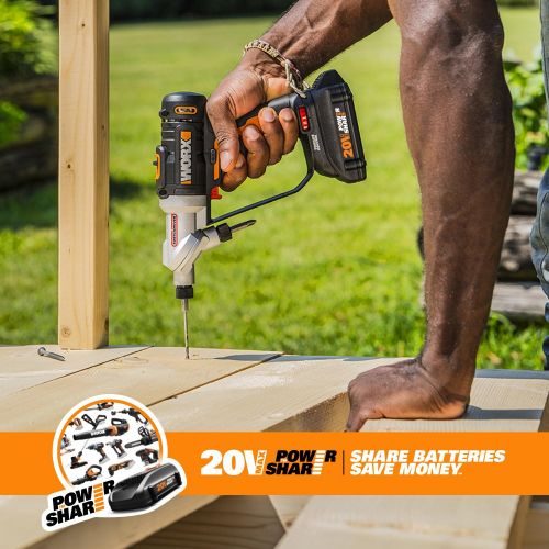  Worx WX176L 20V Power Share Switchdriver 1.5Ah 2-in-1 Cordless Drill & Driver