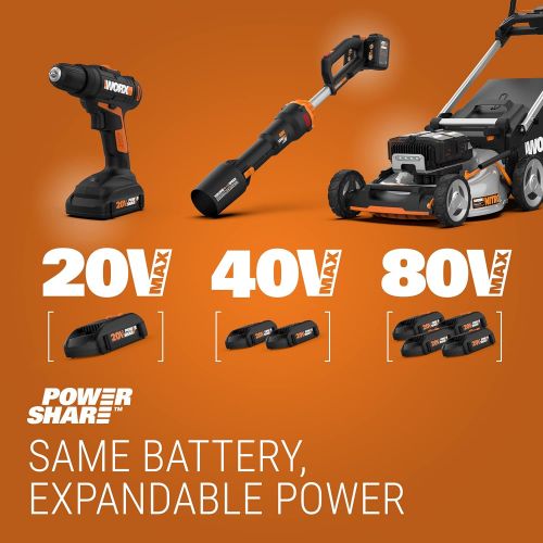  WORX 20V Cordless Drill Driver WX101L.4 with 30 Drilling&Driving Bit Set Battery and Charger Included