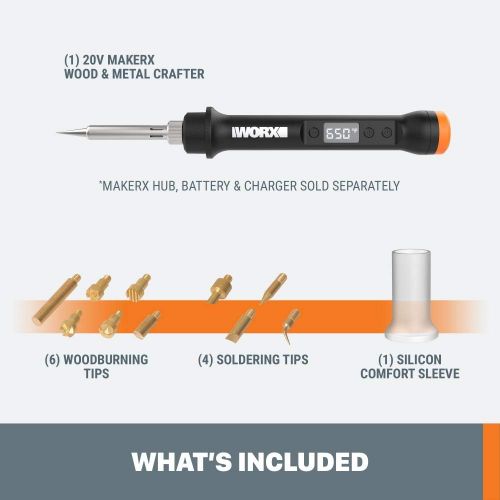  [아마존베스트]WORX WX744L.9 20V MAKERX Wood & Metal Crafter - Hub, Battery, Charger Sold Separately