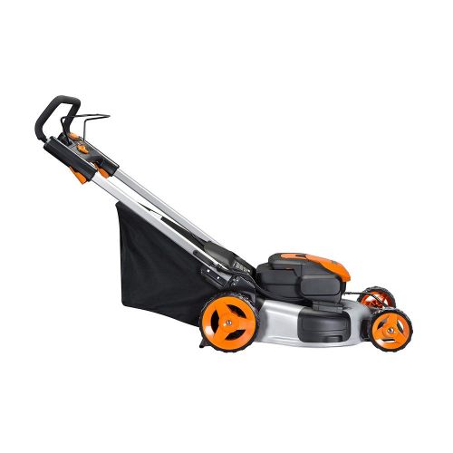  WORX WG774 Intellicut 56V Cordless 20 Lawn Mower with Mulching Capabilities, Orange and Black
