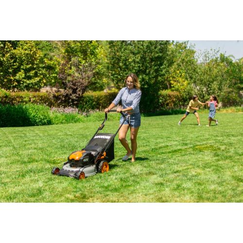  WORX WG751 40V 19 Cordless Lawn Mower, 2 Batteries and Charger Included