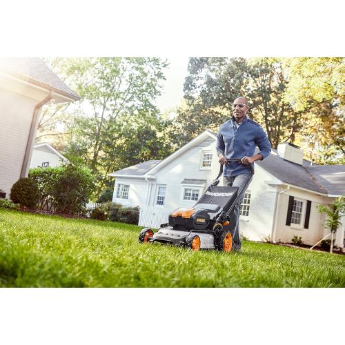  WORX WG751 40V 19 Cordless Lawn Mower, 2 Batteries and Charger Included