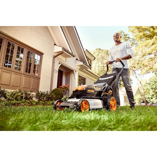  WORX WG751 40V 19 Cordless Lawn Mower, 2 Batteries and Charger Included