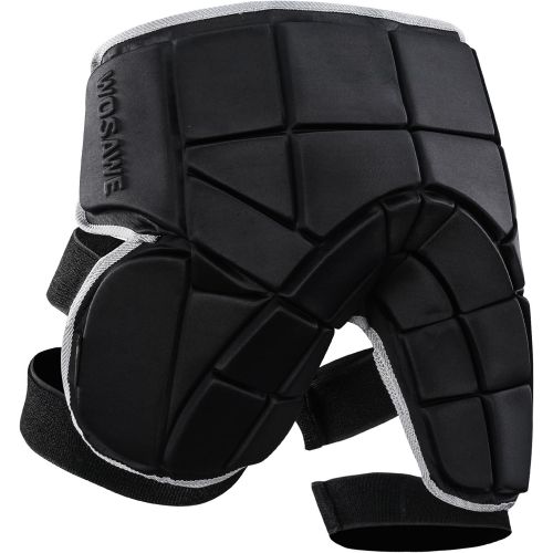  WOSAWE Youth 3D Outdoor Sports Skateboarding Hip Pad Removable Skate Protective Padded Shorts