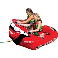 WOW Sports Hot Lips Towable Tube for Boating - 1 to 2 Person Towable - Front and Back Tow Point Water Tube