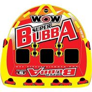 Wow Sports - Super Bubba Towable Tube for Boating - 1-3 Person 510 lbs Capacity - Inflatable Boat Tube for Water Sports - Youth & Adults