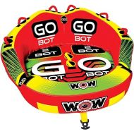 Wow Sports - Go Bot Towable - Inflatable Tube for Boating - Front & Back Tow Points - Fits Kids & Adults - 1-2 Riders - 340 lb Capacity