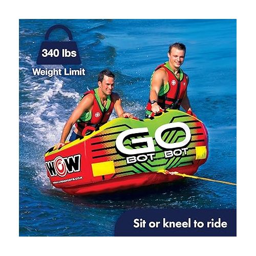  WOW Watersports Go Bot Towable, Front and Back Tow Points, Towable Water Tube