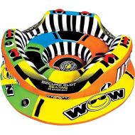 Wow Sports - UTO Excalibur Inflatable Towable - Up to 3 Riders - Fits Kids & Adults - Boating Accessory - Holds up to 680 lbs