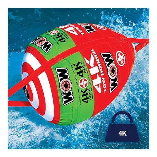  WOW Sports Tow Bobber Towable, Tow Rope for Boat Tube, 1- 4 Persons