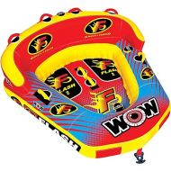 Wow World of Watersports Flash Cockpit 1 or 2 Person Inflatable Towable Cockpit Tube for Boating | 17-1080