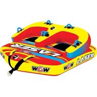 WOW Sports Laser Towable Tube for Boating - 1 to 3 Person Towable - Durable Tubes for Boating