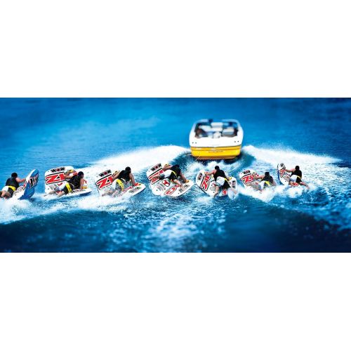  [아마존베스트]WOW Sports WOW World of Watersports, 12-1050 Zig Zag Inflatable Towable, 2 Person, Steerable