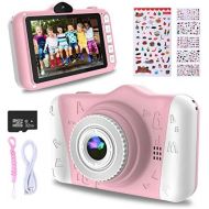 [아마존 핫딜] WOWGO Kids Digital Camera - 12MP Childrens Camera with Large Screen for Boys and Girls, 1080P Rechargeable Electronic Camera with 32GB TF Card