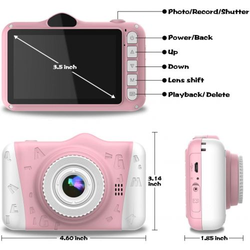  [아마존 핫딜] WOWGO Kids Digital Camera - 12MP Childrens Camera with Large Screen for Boys and Girls, 1080P Rechargeable Electronic Camera with 32GB TF Card