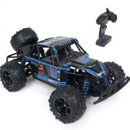 WOWRC 9303 RC Truck 1/18 Scale 4WD RC Monster Truck 40KM/h Drift High Speed Remote Control Car, 2.4Ghz RC Car Vehicle RTR All Terrain Off Road Fast Car for Kids Gifts (Blue)