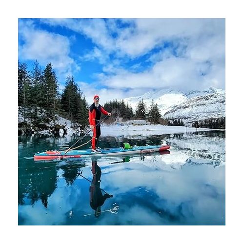  Swift S2 Inflatable Paddle Board, Exploring and Stable SUP Board, Sport & Racing Paddle Board with Action Camera Mount, Nice iSUP Board for Aquatic Exercise and Professional Paddlers (14')