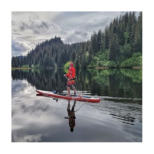  Inflatable Paddle Boards, Touring and Stable Paddleboard, Racing & Exploring Standup Board with Accessories Kit, Nice Choice for Aquatic Exercise and Professional Players