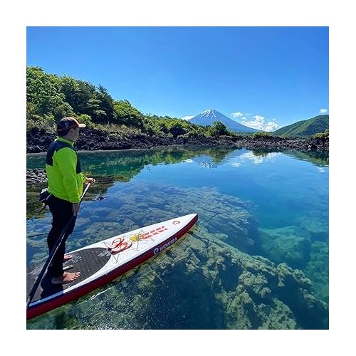  Inflatable Paddle Boards, Touring and Stable Paddleboard, Racing & Exploring Standup Board with Accessories Kit, Nice Choice for Aquatic Exercise and Professional Players