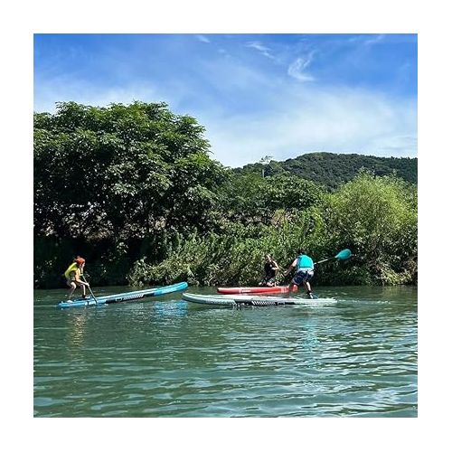  Premium Inflatable Paddle Boards, Exploring and Stable Yoga Paddle Board, Leisure & Fitness SUP Board with Accessories Kit, Nice Choice for Aquatic Teaching and Beginners