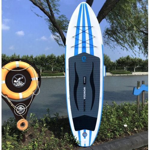  WOWSEA AN14/15 Surfboard aufblasbar Paddle Paddle Board, aufblasbar mit-Groesse 305/335 x 81 x 15 cm