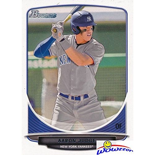  WOWZZer Aaron Judge 2013 Bowman Draft Pick #BDPP19 Baseball ROOKIE Card in Mint Condition in Ultra Pro Top Loader! Awesome Rookie Card of New York Yankees Young Superstar Home Run Slugger