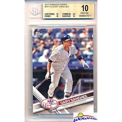  WOWZZer Gary Sanchez 2017 Topps ALL STAR ROOKIE Card Graded BGS 10 PRISTINE! Awesome SUPER DUPER HIGH GRADE Rookie of New York Yankees Young Superstars Slugger! Shipped in Ultra Graded Car