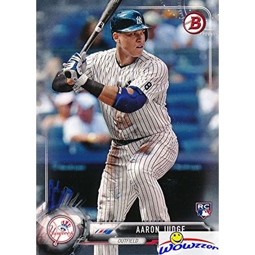 Aaron Judge 2017 Bowman #32 Baseball ROOKIE Card in Mint Condition in Ultra Pro Top Loader! Awesome Rookie Card of New York Yankees Young Superstar Home Run Slugger!? Wowzzer!