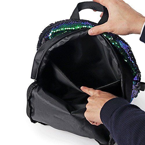  WOYYHO Magic Reversible Sequin Backpack,Sparkly Lightweight Back Pack for Girls and Boys, 17(H)12¼(L)4¾(W) …