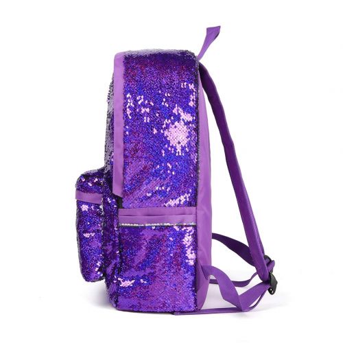  WOYYHO Magic Reversible Sequin Backpack,Sparkly Lightweight Back Pack for Girls and Boys, 17(H)12¼(L)4¾(W) …