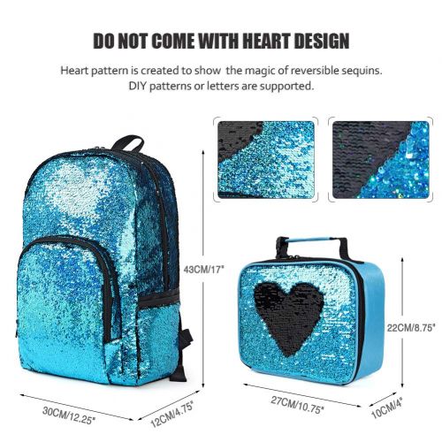  WOYYHO Magic Reversible Sequin Backpack,Sparkly Lightweight Back Pack for Girls and Boys, 17(H)12¼(L)4¾(W) …