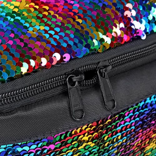  WOYYHO Magic Reversible Sequin Backpack,Sparkly Lightweight Back Pack for Girls and Boys, 17(H)12¼(L)4¾(W) …