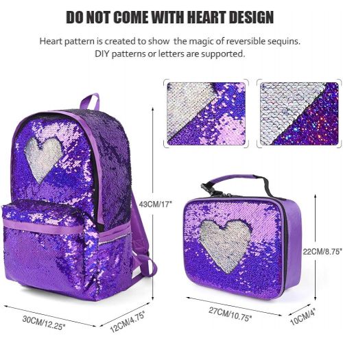  [아마존 핫딜]  [아마존핫딜]WOYYHO Magic Reversible Sequin Backpack,Sparkly Lightweight Back Pack for Girls and Boys, 17(H)12¼(L)4¾(W) …