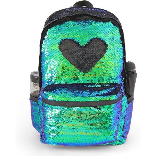  [아마존베스트]WOYYHO Magic Reversible Sequin Backpack,Sparkly Lightweight Back Pack for Girls and Boys, 17(H)12¼(L)4¾(W) …