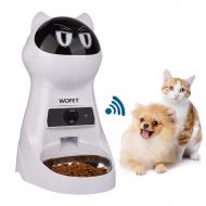WOpet SmartFeeder,Automatic Pet Feeder Stainless Steel Bowl，Auto Dog Cat Feeder with Timer Programmable,Portion Control,HD Camera Voice Recording,Controlled by Smart Phone with WiF
