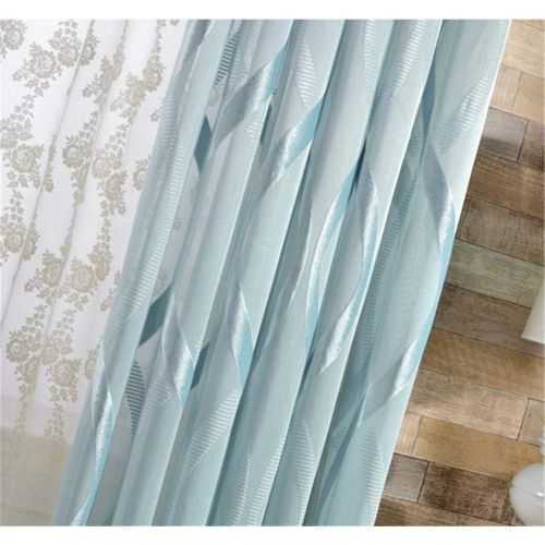  WPKIRA European Embroidered Floral Sheer Curtains Half Shading Screens Rod Pocket Sheer Curtains Bedroom Window Curtain Drapes Room Divider Tulle Sheer 1 Panel W75 x L96 inch