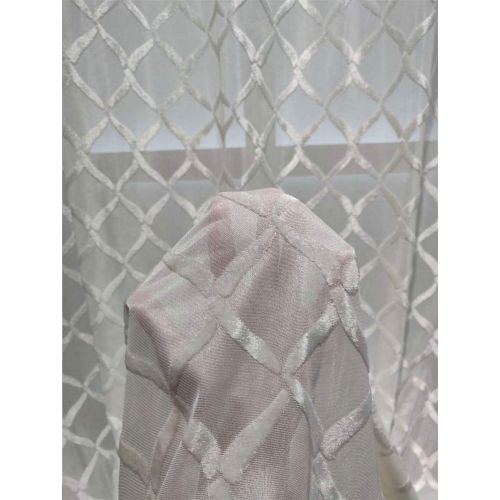  WPKIRA European Embroidered Floral Sheer Curtains Half Shading Screens Rod Pocket Sheer Curtains Bedroom Window Curtain Drapes Room Divider Tulle Sheer 1 Panel W75 x L96 inch