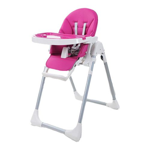  WQZB-Highchairs Baby Multi-Function Eating Chair Foldable Height Adjustable High Chair and Travel Booster Seat | Five-Point Seat Belt Suitable for 0-4 Years Old