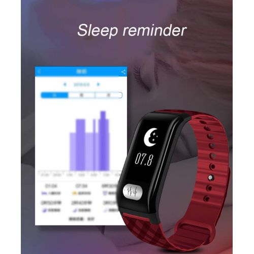  WRRAC-Monitors Waterproof Activity Trackers Sports Smart Bracelet Calorie Step Counter with Heart Rate Monitor Blood Pressure Pedometer Watch for Kids Men Women for Android or iOS