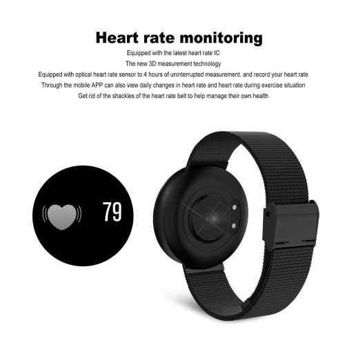  WRRAC-Monitors Smart Watch Multi-Function Fitness Tracker Waterproof Sports Bracelet with Blood Pressure Heart Rate Monitor Wireless Pedometer Calorie Counter Wristband with Call/SMS Alert